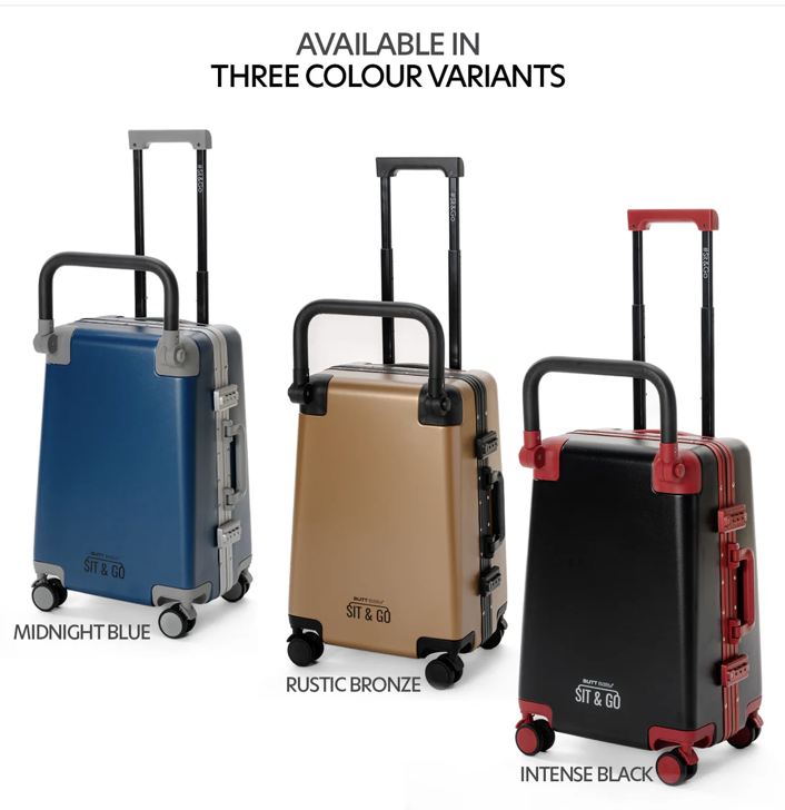 Thrifted Buttbaby Sit and Go Cabin Luggage Carrier with scratch